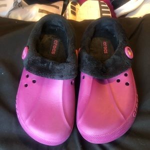 Purple crocs